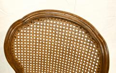 Pair of Caned Slipper Chairs