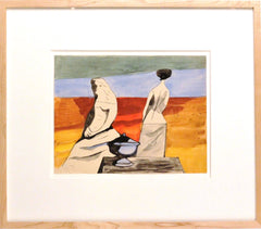 "Two Women and a Tureen” by Mathieu Rosianu (French, 1897-1969)  Circa 1940