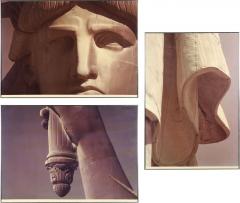 "Face", "Torch", and "Fold" Statue of Liberty Photographs
