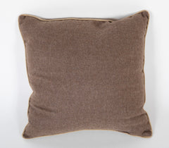 A Pair of Fortuny Tobacco Color Plumette Pattern Pillows  -    Also Priced Individually