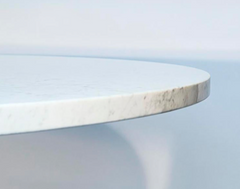 A Carrara Marble Table Designed by Angelo Mangiarotti produced by Skipper