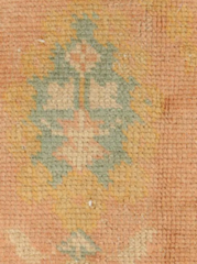 Oushak Carpet in Sage and Peach Wool