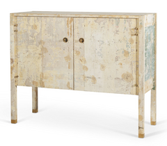 A Unique Louis Cane Painted Oak Cabinet.