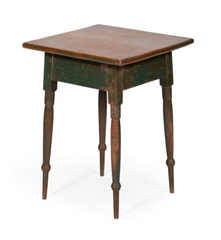 An American Painted and Splayed Leg Table