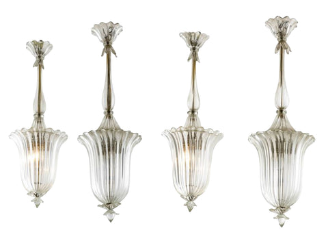 A Set of Four Seguso Hanging Lanterns.