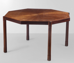 Italian Octagonal Walnut Table