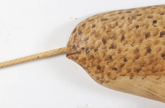 A Carved Wood Narwal By Clark G. Voorhees