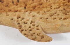 A Carved Wood Narwal By Clark G. Voorhees