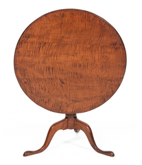 18th Century Queen Anne Tiger Maple Table