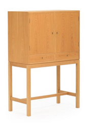A Danish Oak Cabinet on Stand