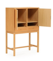 A Danish Oak Cabinet on Stand