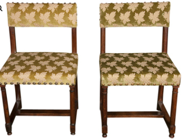Pair of Gothic side chairs