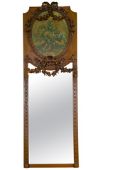 Carved Trumeau Wall Mirror