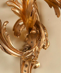 Bronze Louis XV Style Sconces