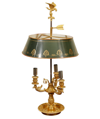 Empire Gilt Bronze Bouillotte Lamp