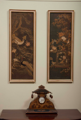 Four Framed Late 18th Century Japanese Embroidered Silk Panels