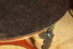 French Marble Top Gueridon Table