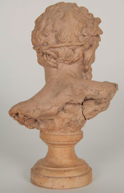 French Terracotta Bust of a Satyr
