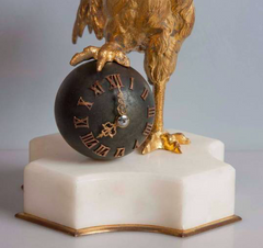 19th Century French Rooster Clock