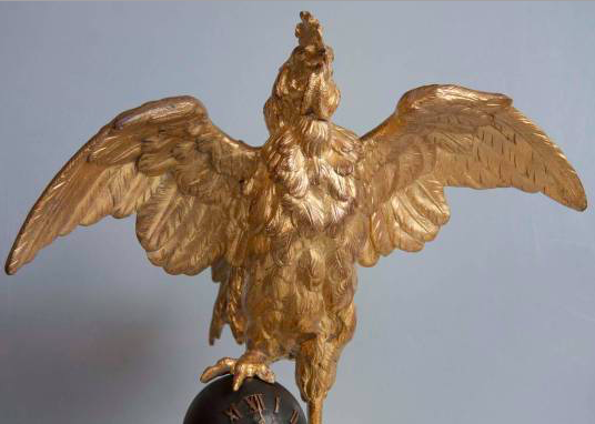 19th Century French Rooster Clock