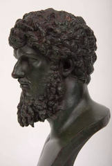 19th Century Grand Tour Patinated Bronze Bust of Lucius Verus