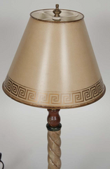 Early 20th Century Faux Marble Table Lamp