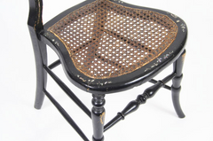 Inlaid Victorian Hairpin Side Chair