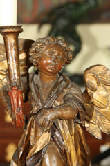 Italian Carved Candelstick