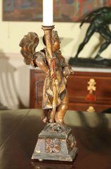 Italian Carved Candelstick