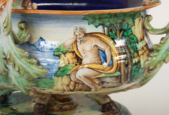 Italian Polychrome Majolica Vessel