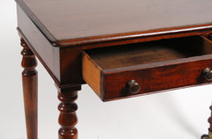 Mahogany Two Drawer Side Table