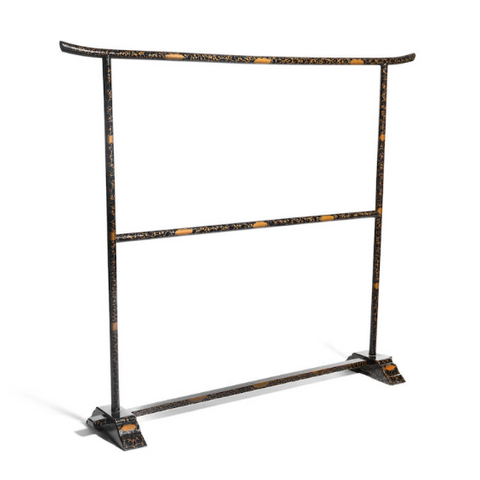 A Japanese Gilt Lacquered Garment Stand