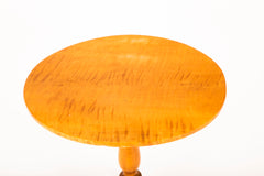 A Oval American Tiger Maple Table