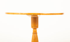 A Oval American Tiger Maple Table