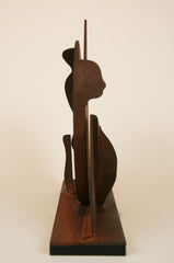 "Profile Canto" Bronze & Steel Sculpture by  Ernest Trova