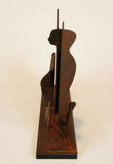 "Profile Canto" Bronze & Steel Sculpture by  Ernest Trova