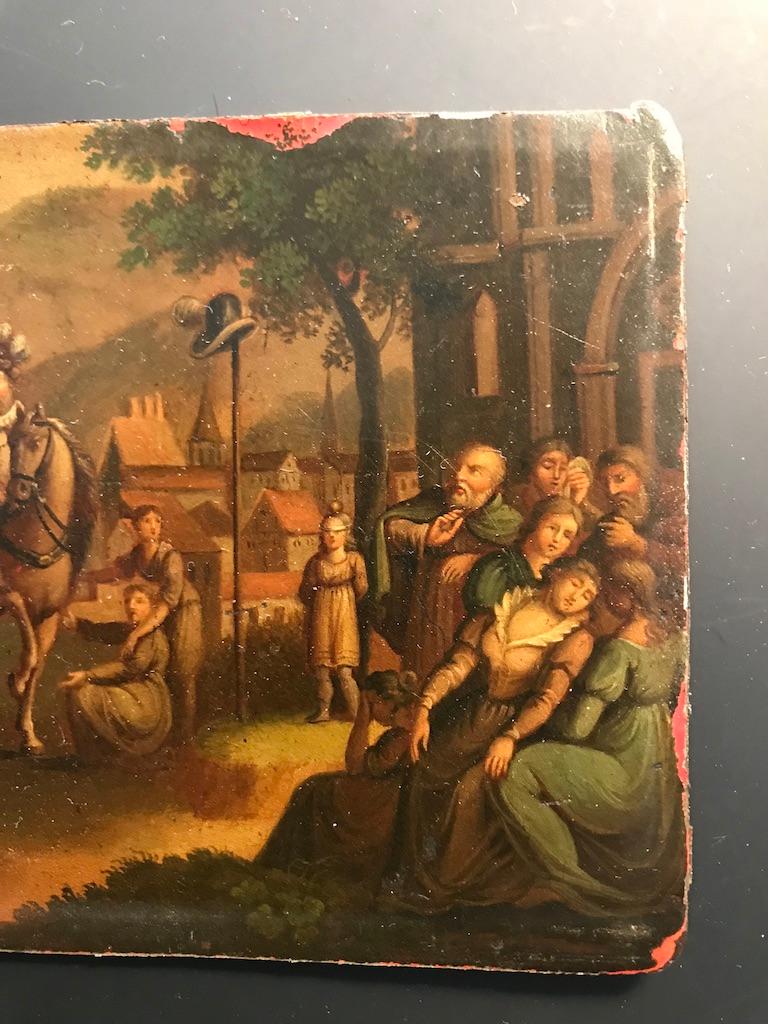 Swiss Oil Painting of the Legend of William Tell