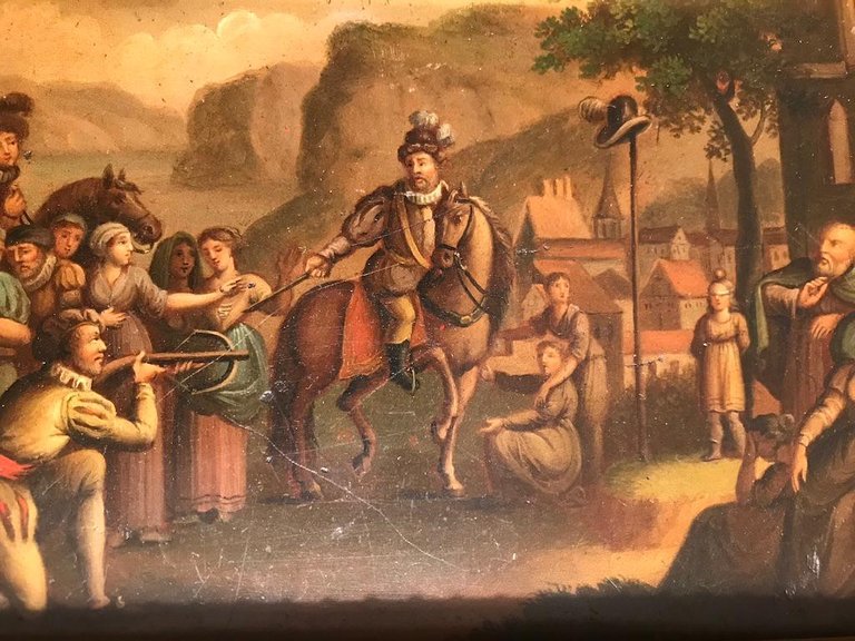 Swiss Oil Painting of the Legend of William Tell