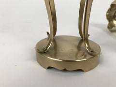 Pair of Japanese Brass Candlesticks
