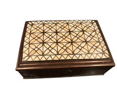 Anglo Indian Brass Box with Bone Inlay