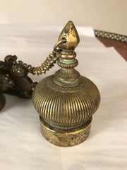 Ottoman Brass Inkwell and Pen Case Qalamdan