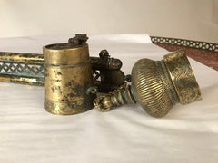Ottoman Brass Inkwell and Pen Case Qalamdan