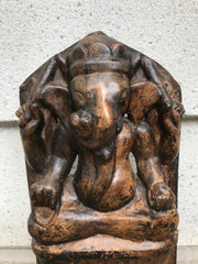 Indian Marble Carving of Ganesha, the Hindu God of Wisdom and Success