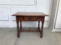 Italian Baroque Walnut and Chestnut Side Table