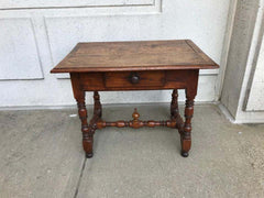 Italian Baroque Walnut and Chestnut Side Table