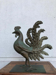 Italian Patinated Wrought Iron Rooster