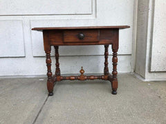 Italian Baroque Walnut and Chestnut Side Table