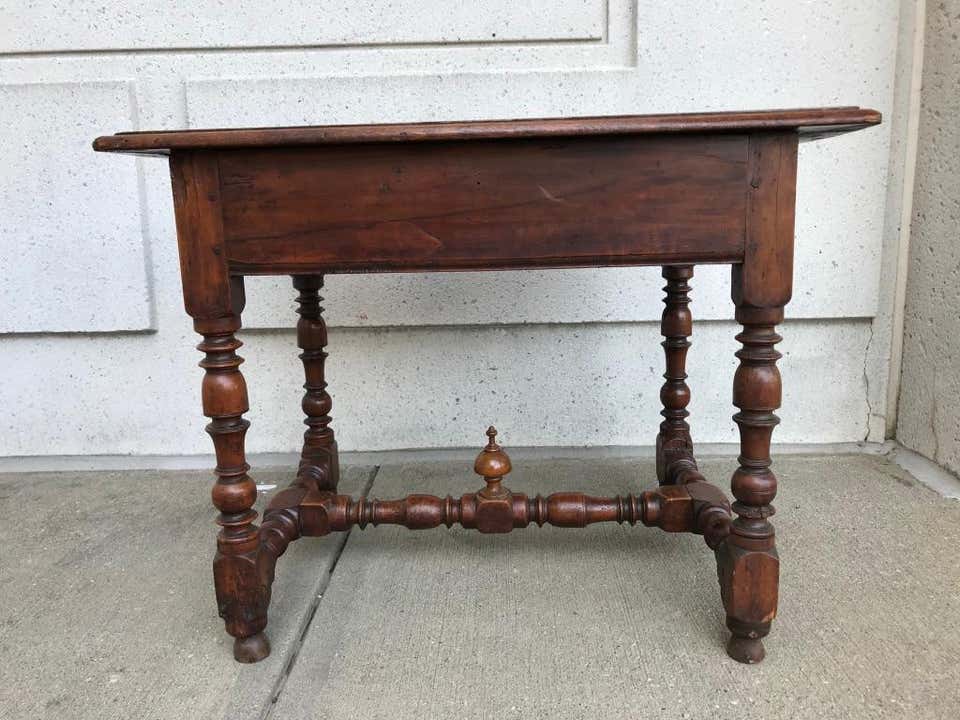 Italian Baroque Walnut and Chestnut Side Table