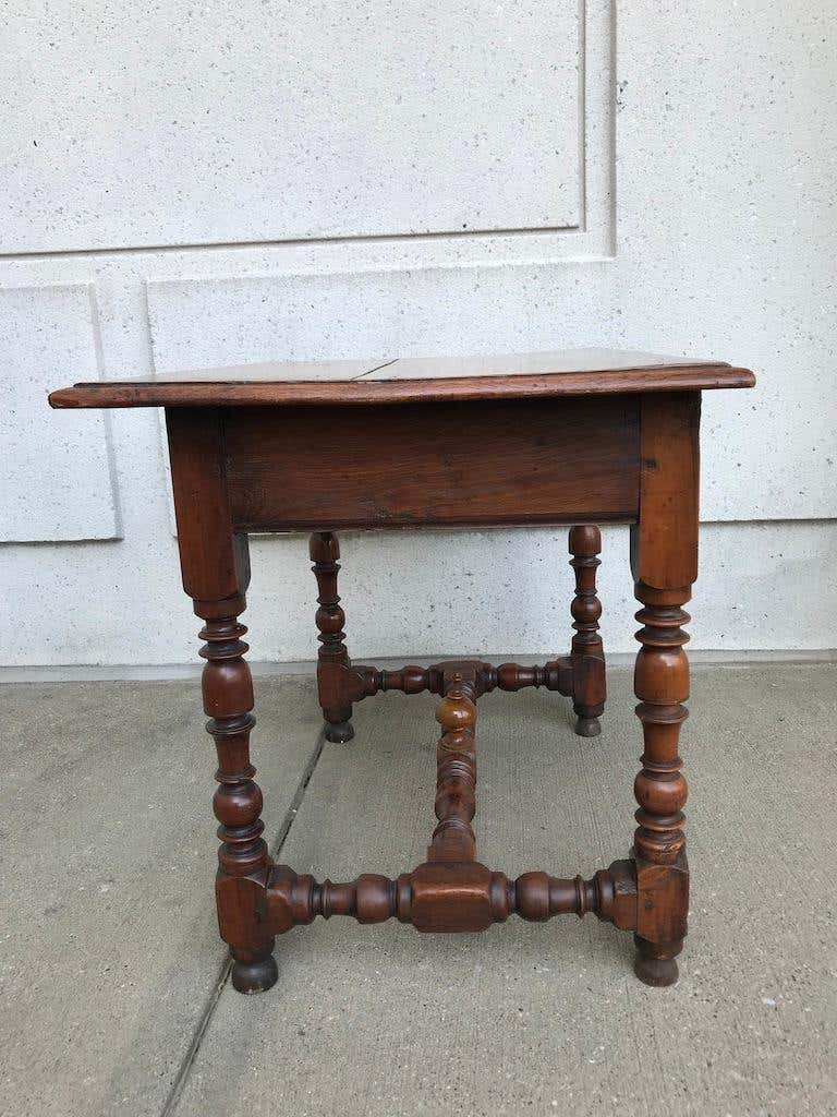 Italian Baroque Walnut and Chestnut Side Table