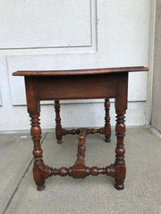 Italian Baroque Walnut and Chestnut Side Table